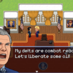 Arcade games satirizing Iran war appear at DC War Memorial