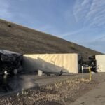 Driver hauling triple trailers arrested for intoxication, endangerment after wrecking