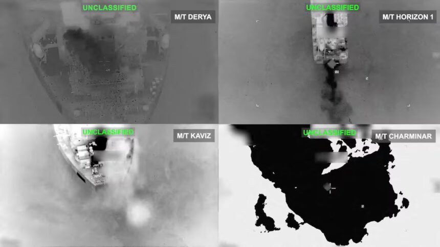 Iran and US hit tankers in biggest wave of attacks on shipping since war began