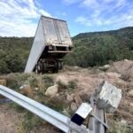Truck driver loses control on winding mountain roadway in Arizona, crashes down 'steep ravine'