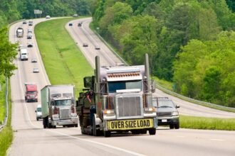 Driver with oversized load & forged documents fined nearly $44,000 after sideswiping another rig 