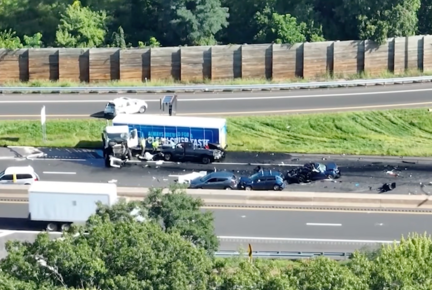 Semi truck cited as cause of multi-vehicle pile up crash that injured 10