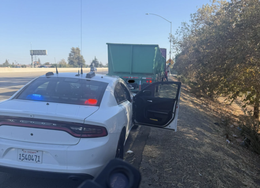CHP nabs commercial vehicle driver for 21 MPH over in the wrong lane on I-5