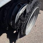 'Multiple severely damaged tires' and logbook violations uncovered during CMV inspection in Tennessee