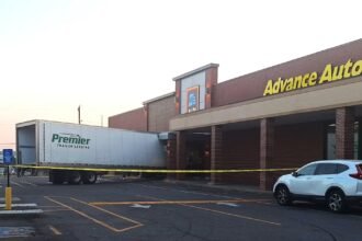 Tractor-trailer plowed into the front door of an Aldi in Nashville