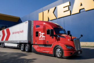 Kodiak partners with IKEA to launch trucking service with 'completely empty cab' on I-45 in Texas in 2026