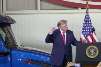 American trucking is so back that Trump wants to buy a Peterbilt and drive it himself, he says
