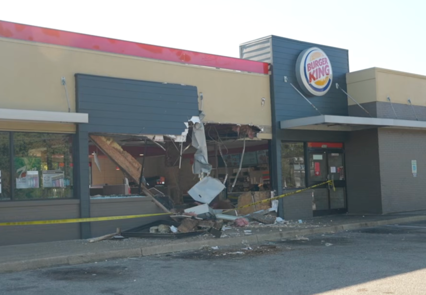 Drunk box truck driver with no CDL takes out Burger King dining area by hitting gas instead of brake