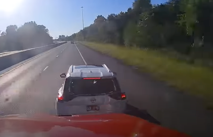 Motorist evades warrant after police use dash cam to catch him falsely accusing trucker of causing road rage incident 
