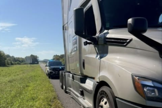 Semi truck that bypassed weigh station out-of-service after Tennessee trooper finds 'severely cracked wheel' on steering axle