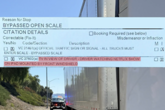 Truck driver who bypassed scales was distracted by Netflix show on tablet, CHP says