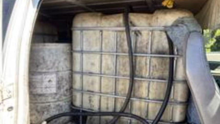 Thieves caught siphoning diesel from trucks' tanks